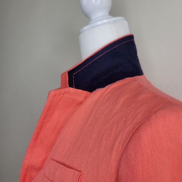 J Crew Schoolboy Structured Blazer Womens Size 2 Coral fully Lined Spring Preppy - Picture 8 of 16